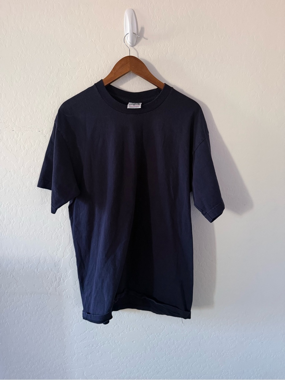 5 Pro Super Heavy Navy Blue T-Shirt XL 100% Cotton Heavyweight Blank Tee
